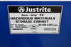 Justrite 861528 Piggyback Hazardous material Steel Safety Cabinet, 15 gal, Steel, Blue
