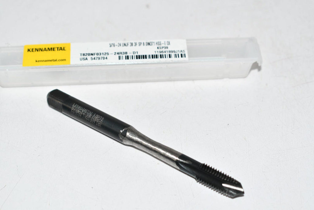Kennametal T820NF03750-24R3B-D1 KSP39 3/8-24 UNJF 3B 3F S tap