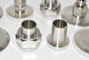 Large Lot of Sanitary Stainless Steel Fittings, Gaskets Seals Flanges Parker & Others