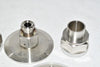 Large Lot of Sanitary Stainless Steel Fittings, Gaskets Seals Flanges Parker & Others