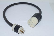 Leviton 2313 L5-20R 5266-C 5-15P Plug & Receptacle 30'' Power Cable