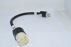 Leviton Assy 2313 L5-20R 6RDG Plug Receptacle 19'' OAL Power Cable