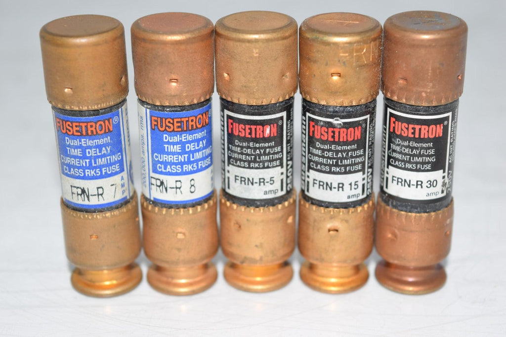 Lot 0f 5 Fusetron Time Delay Fuses