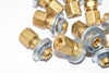 Lot of 10 Brass Air Hose Fitting Assembly's, 1-1/8'' OAL x 1/2'' W, 233-1337-22