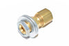 Lot of 10 Brass Air Hose Fitting Assembly's, 1-1/8'' OAL x 1/2'' W, 233-1337-22
