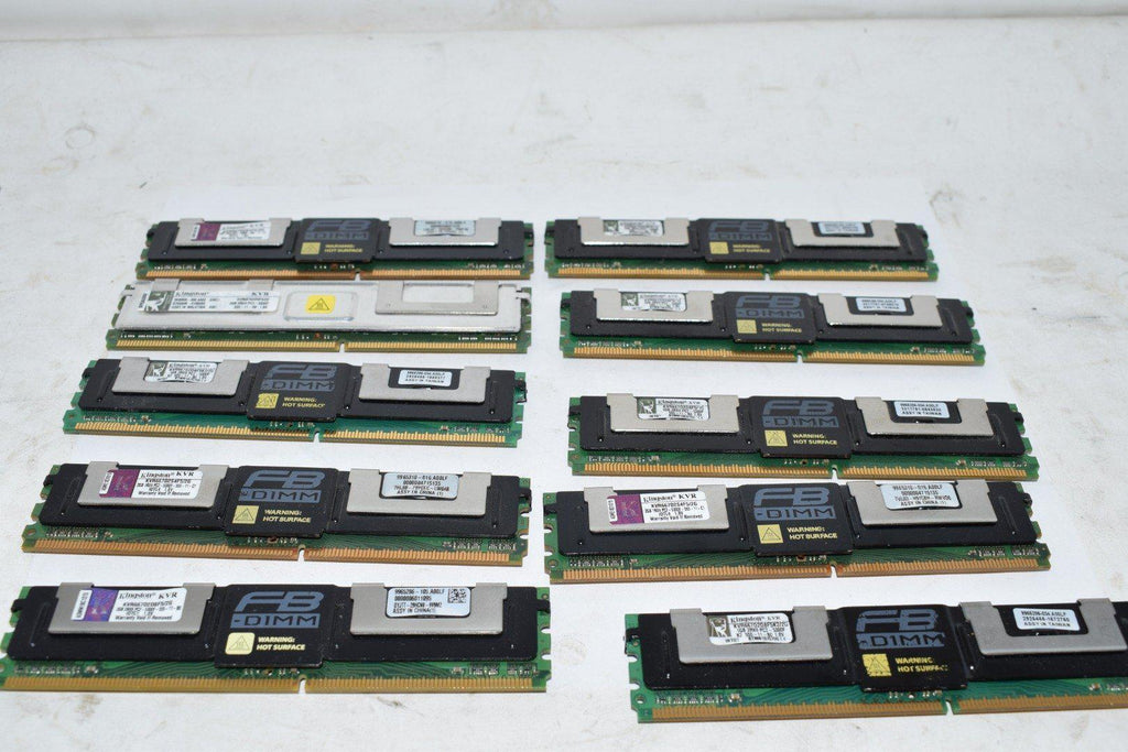 Lot of 10 Kingston Ram Memory Modules