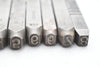 Lot of 10 MarkRite & Others 1/4'' Number Punches 0-9 Punch