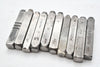 Lot of 10 MarkRite & Others 1/4'' Number Punches 0-9 Punch