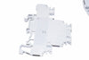 Lot of 10 NEW ABB M4/6 Rail Terminal Blocks - Dark Grey
