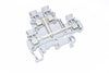 Lot of 10 NEW ABB M4/6 Rail Terminal Blocks - Dark Grey