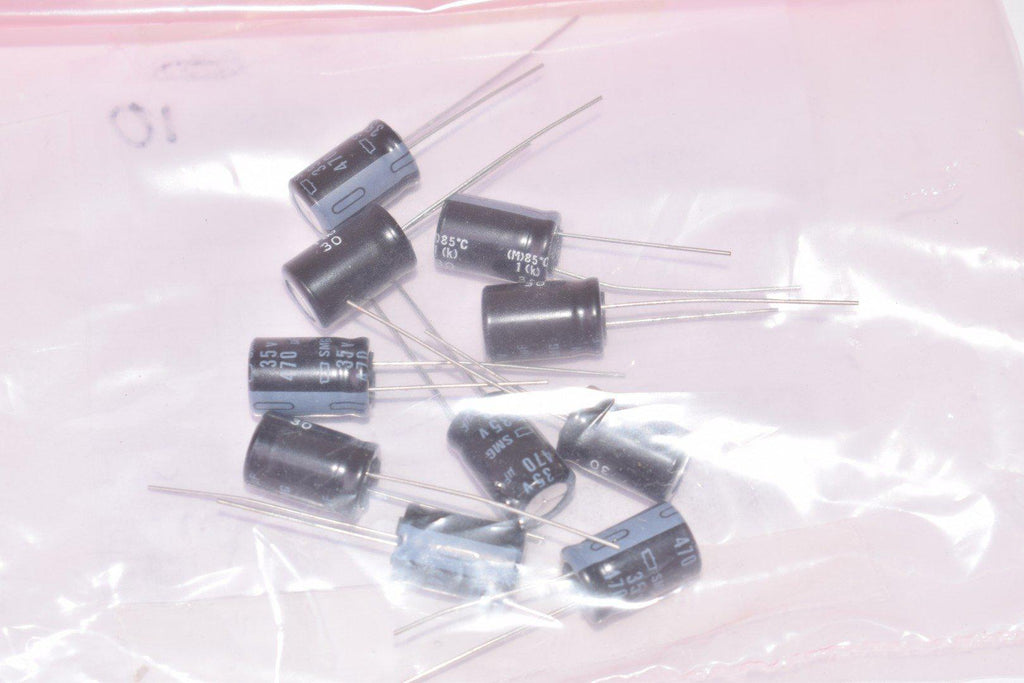Lot of 10 NEW United Chemi-Con ESMG350ELL471MJ16S  Aluminum Electrolytic Capacitors - Radial Leaded 470uF 35V
