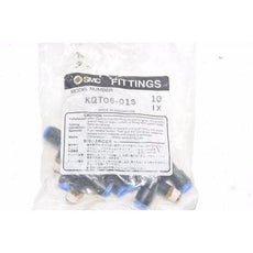 Lot of 10 SMC KQT06-01S ONE-TOUCH THREADED TEE FITTING 6mm