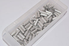 Lot of 111 NEW McMaster-Carr Aluminum Unthreaded Spacers 6 mm OD, 16 mm Long, for M4 Screw Size