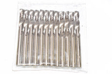 Lot of 12 NEW Sealed Size #10 High Speed Steel Bright Finish Twist Head Drill Bits