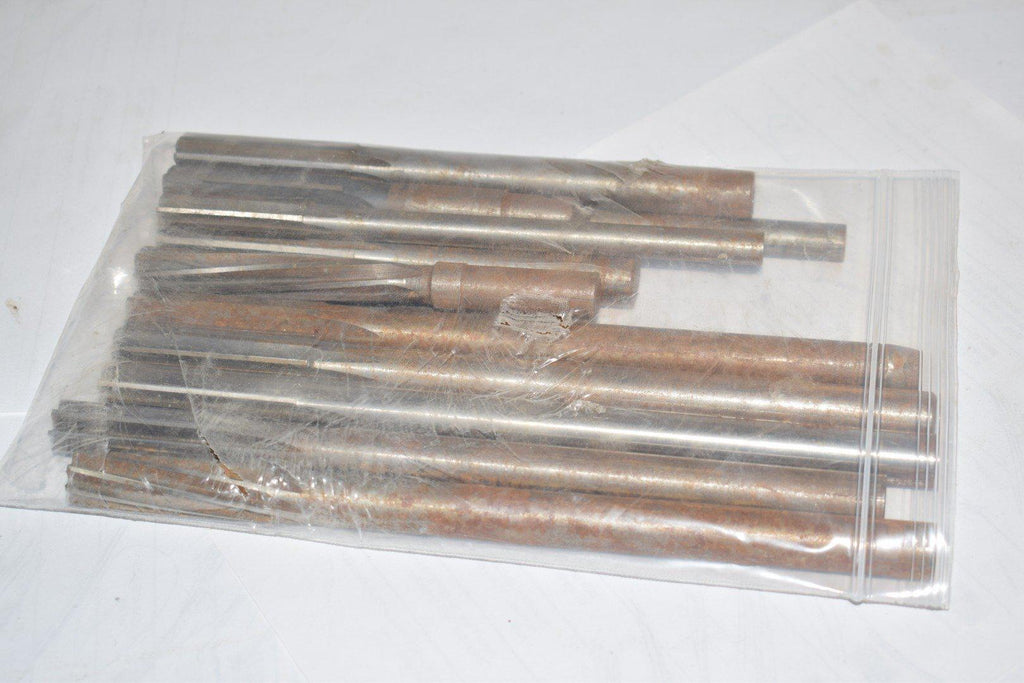 Lot of 14 Heavy-Duty HSS Extension Reamers, Chucking Reamers