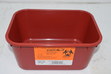 Lot of 14 NEW VWR 19001-003 Sharps Container, 1Gal Red (3.8 L)