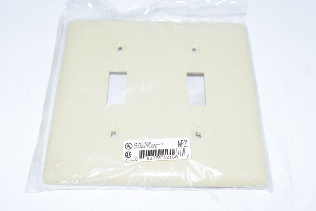 Lot of 15 NEW Hubbell NP21 Outlet Box Covers Ivory