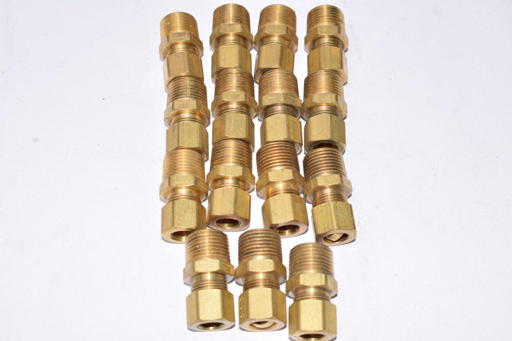 Lot of 15 NEW PARKER Brass 68-66 3/4'' Male Straight Pipe Fittings