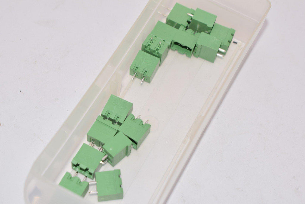 Lot of 15 NEW Phoenix Contact 1755736 TERM BLOCK HDR 2POS VERT 5.08MM