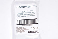Lot of 1500 NEW 2''W x 2''L 2mil Clear LDPE Reclosable Bags Fastenal, 0660156