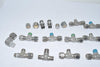 Lot of 17 NEW & Used Parker Hoke Fittings Tee Threaded