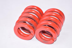 Lot of 2 Amada Strippit Wilson Clutch Springs, Machine Springs, Red 3-1/8'' OAL x 2-1/4'' OD