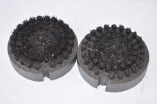 Lot of 2 Amada Strippit Wilson Punch Press Button Brush 3-1/2'' OD x 1-1/4'' Thick