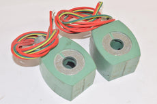 Lot of 2 ASCO MP-C-080 120V 60 Hz Solenoid Coil