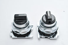 Lot of 2 Black Selector Switches CAM 3 0902