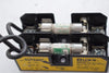 Lot of 2 BUSSMANN BC6032P FUSE HOLDER 600V 30A W/ Fuses