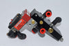 Lot of 2 Dynamco D123201 Pneumatic Solenoid Valve 24vdc Manifold Block Fittings