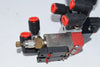 Lot of 2 Dynamco D123201 Pneumatic Solenoid Valve 24vdc Manifold Block Fittings