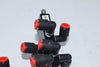 Lot of 2 Dynamco D123201 Pneumatic Solenoid Valve 24vdc Manifold Block Fittings