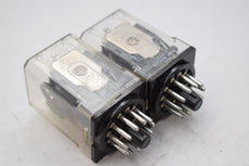 Lot of 2 Eaton CUTLER-HAMMER 120VAC RELAY D3PR3A SERIES A2 50/60Hz