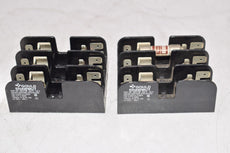 Lot of 2 Gould Shawmut 30313 600V 30A Fuse Block Holder