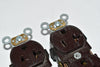 Lot of 2 Leviton 5352 Duplex Receptacle Brown