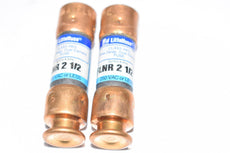 Lot of 2 Littelfuse FLNR 2 1/2 Class RK5 Time Delay Dual Element