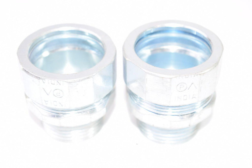 Lot of 2 Male Connector Fittings, Couplers, 1-1/2'' Thread