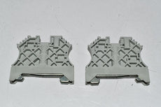 Lot of 2 NEW Allen Bradley 1492-EAJ35 Relay End Anchor, for Normal Duty Din Rail, 8 x 56 x 47mm