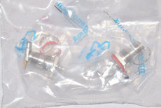Lot of 2 NEW Amphenol 122192 RF Connectors / Coaxial Connectors TNC BULKHEAD JACK 174 316 NICKEL