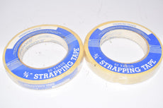 Lot of 2 NEW Anchor Strapping Tape Roll 60 Yards x 3/4''
