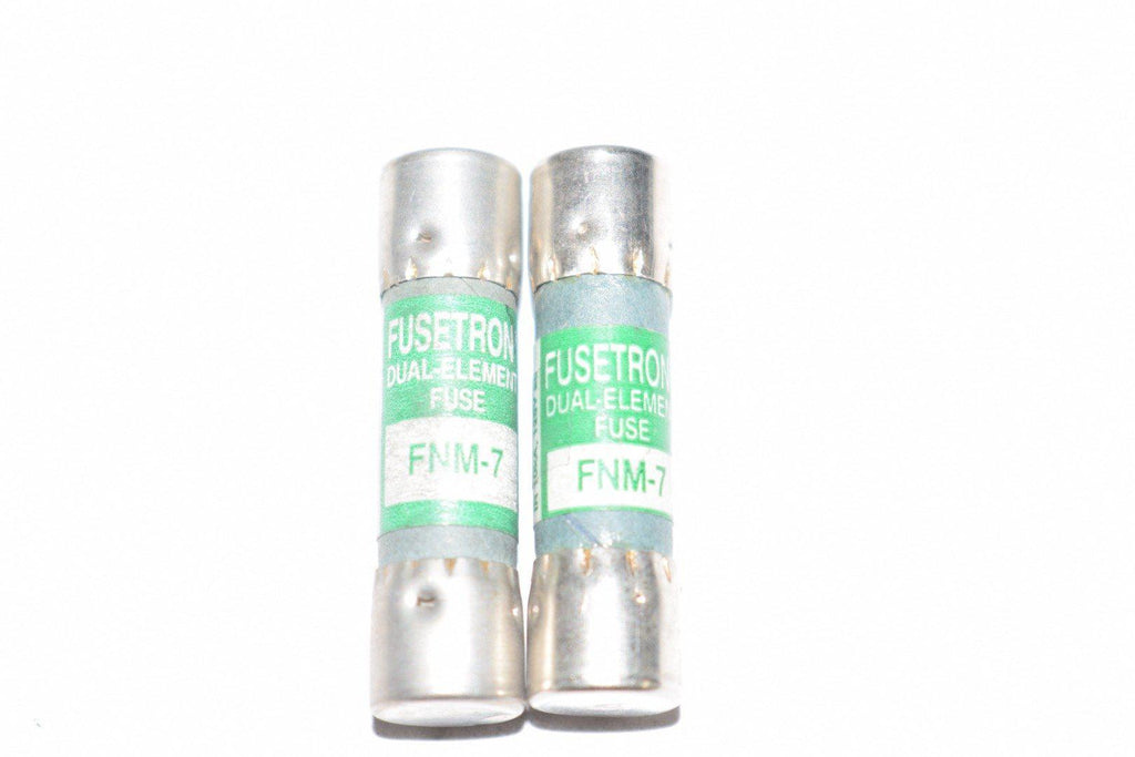 Lot of 2 NEW Bussmann Fusetron FNM-7 Dual Element Fuses