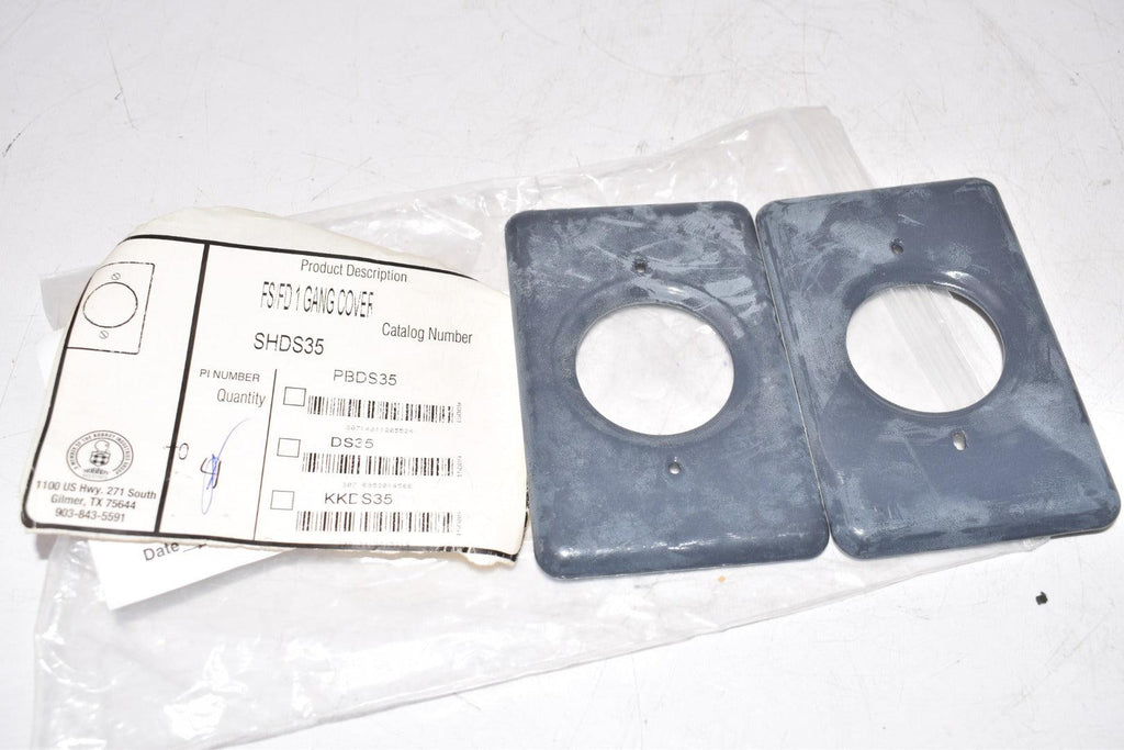 Lot of 2 NEW FS/FD 1 Gang Cover PBDS35 SHDS35