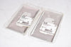 Lot of 2 NEW Hubbell Wiring 1-Gang Duplex Wall Plate 302/304 Stainless Steel SS8