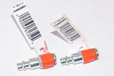 Lot of 2 NEW Husky 1/4 in. MNPT x 1/4 in. I/M Steel Plug Fittings