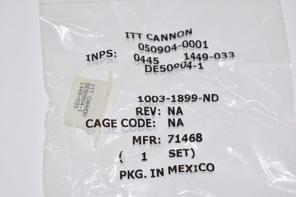 Lot of 2 NEW  ITT Cannon, LLC DE509041 DSUB DE POTTING SHL NYLON