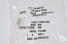 Lot of 2 NEW  ITT Cannon, LLC DE509041 DSUB DE POTTING SHL NYLON