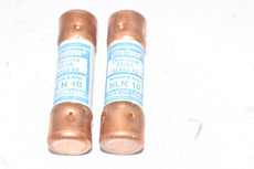 Lot of 2 NEW Littelfuse NLN10 One-Time Fuses Class K5 250V or Less