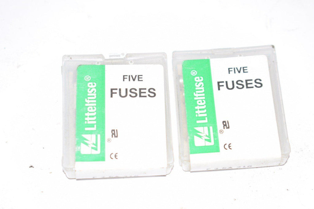 Lot of 2 NEW Packs of 5 Littelfuse F 2.5A 216 Fuses