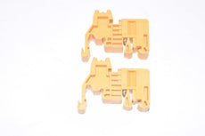 Lot of 2 NEW Phoenix Contact E-UK End Clamps - Orange
